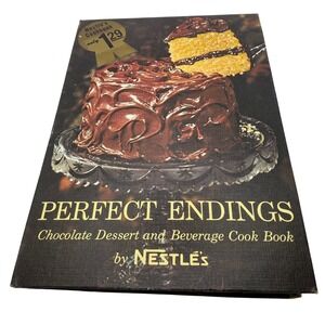 Nestle's Perfect Endings Hardbound Recipe Book Vintage Dated 1962